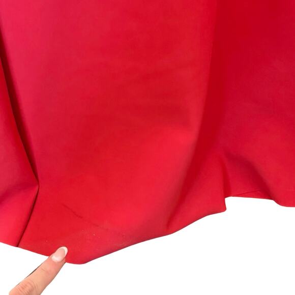 Chiara Boni La Petite Robe Lipstick Red Kate Slit Detail Boatneck Gown sz 42 / 6 - Picture 10 of 16